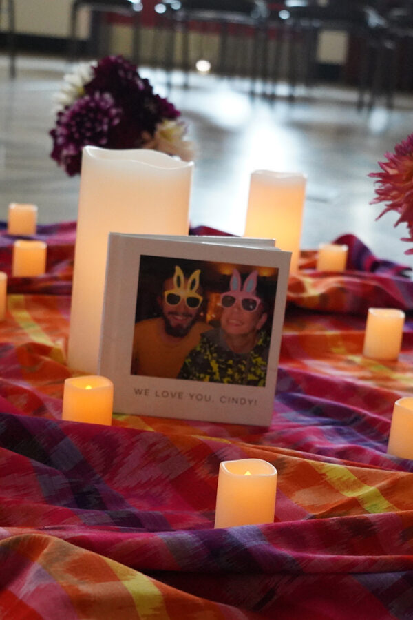 candles at Cindy's vigil